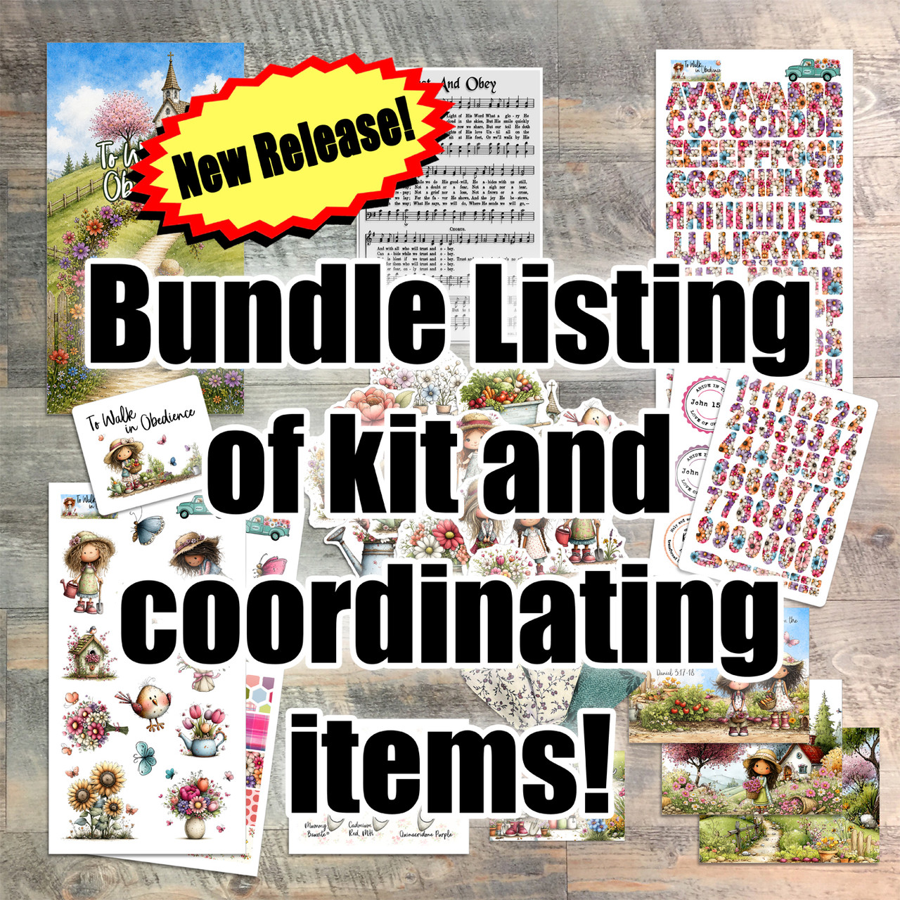 Bundle Listing for "To Walk in Obedience" Kit and Coordinating Items