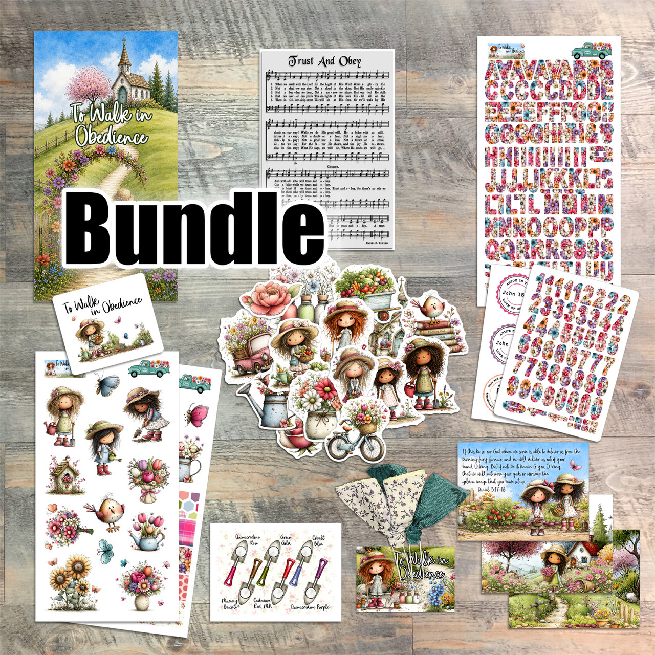 Bundle Listing for "To Walk in Obedience" Kit and Coordinating Items
