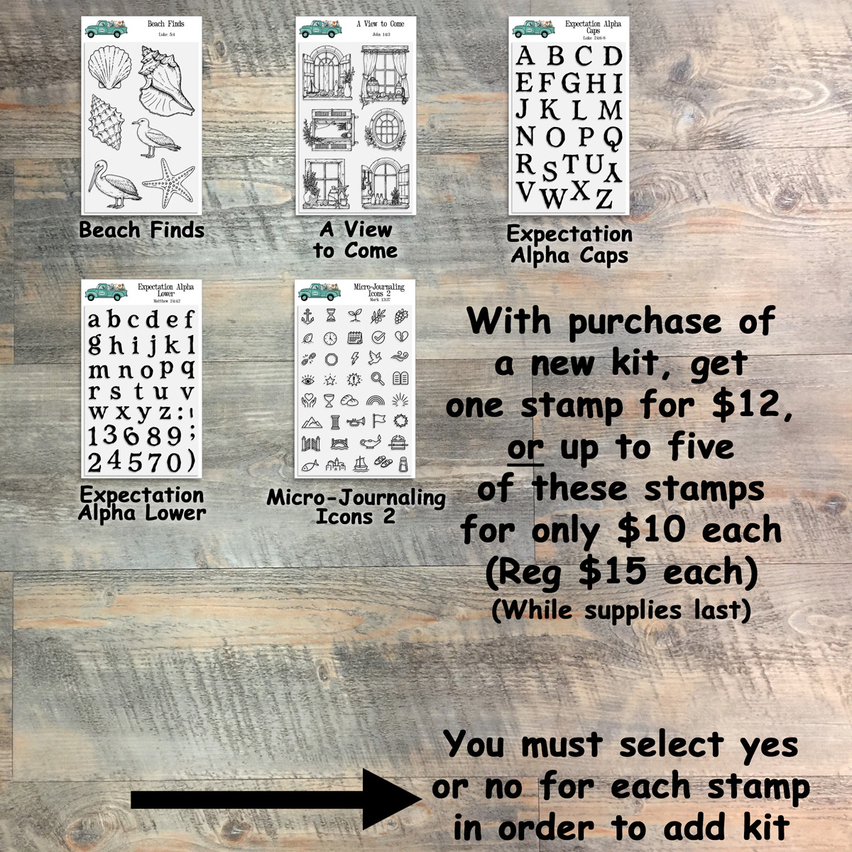Bundle Listing for "As He Said" Kit and Coordinating Items