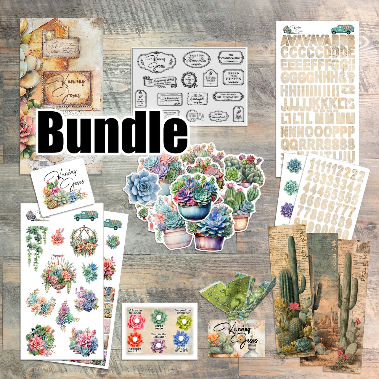 Bundle Listing for "Knowing Jesus" Kit and Coordinating Items