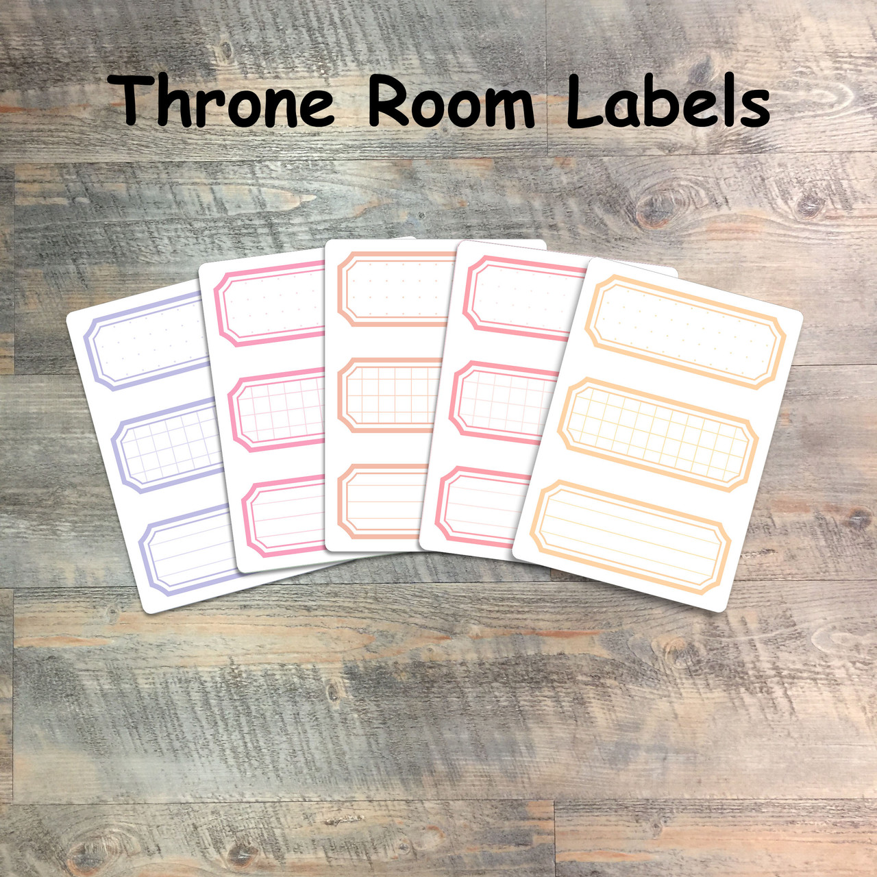 Throne Room Labels - 5 Sheets of Label Stickers from BTW4G- Inspired by "A Glimpse of Heaven"