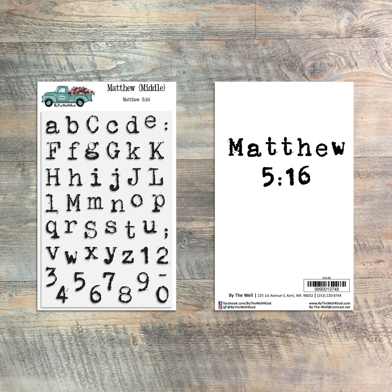 Matthew (Middle) Alpha Stamp Set