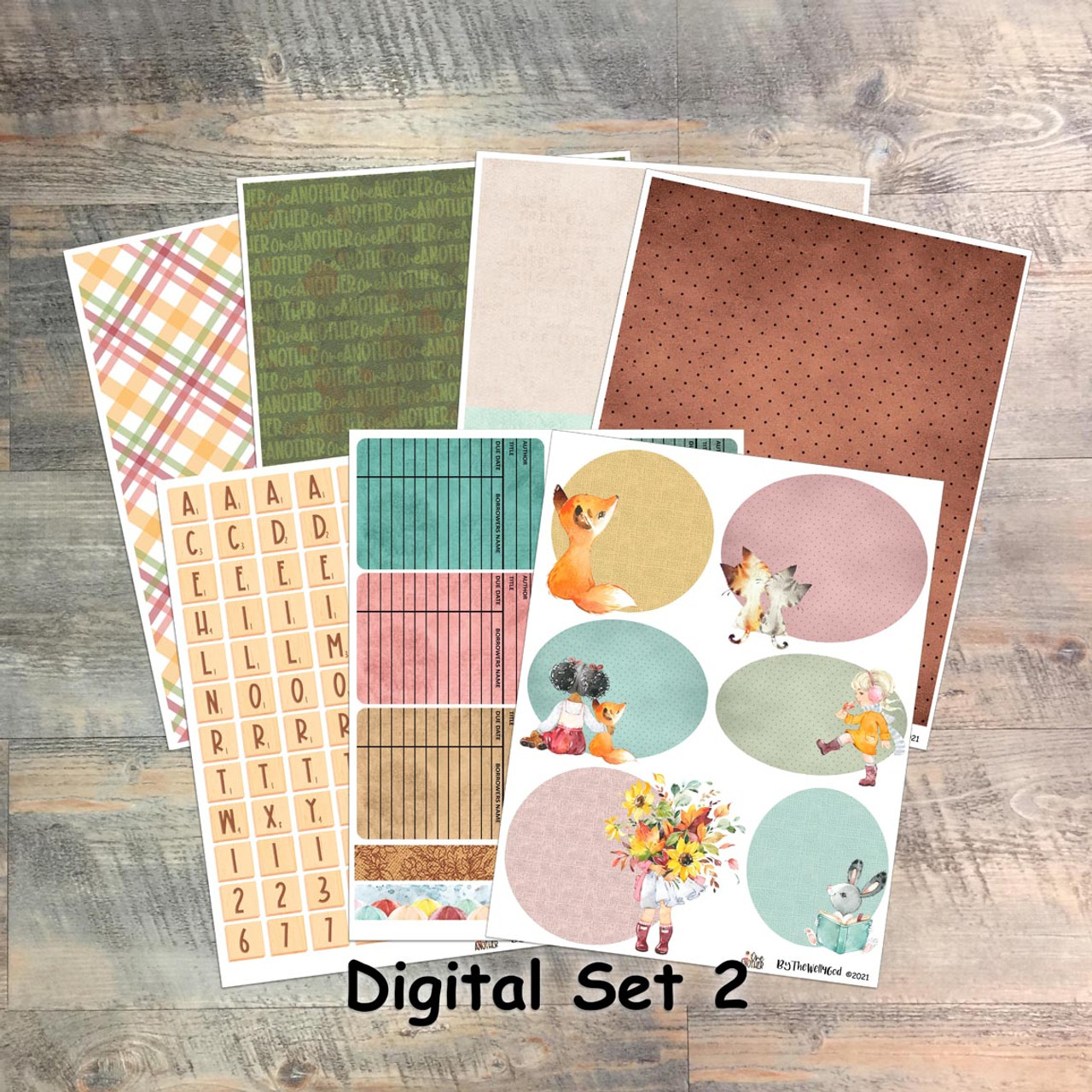 Set 2: Digital Paper Collection for "One Another" Devotional Kit