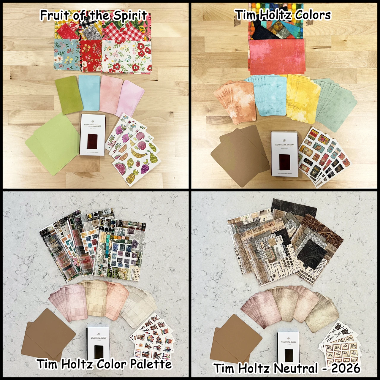 Pocket Journaling Bible Kit, several colorways to choose from!
