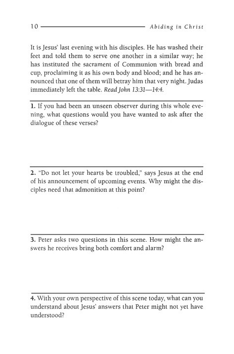 Bible Study: Abiding in Christ, LifeGuide Bible Studies