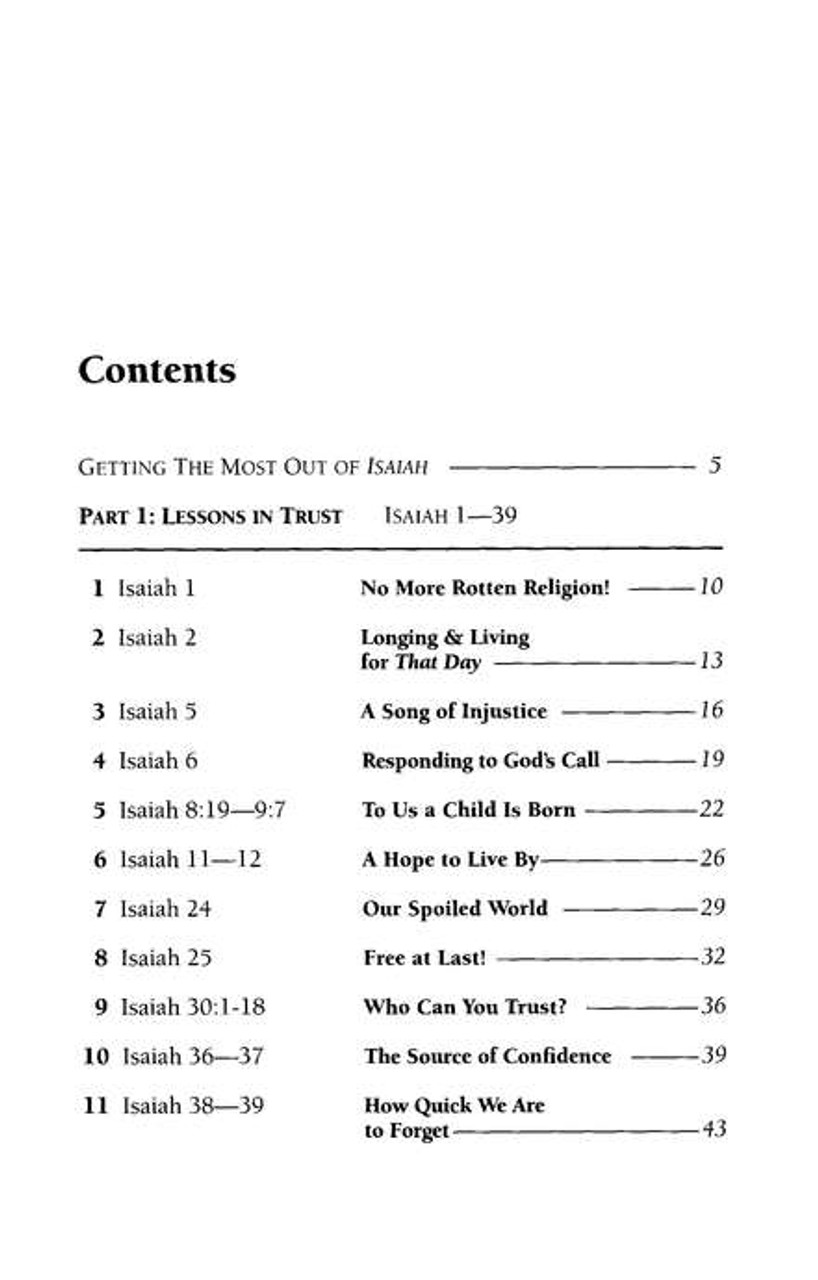 Bible Study - Isaiah: Trusting God in Troubled Times, LifeGuide Bible Studies