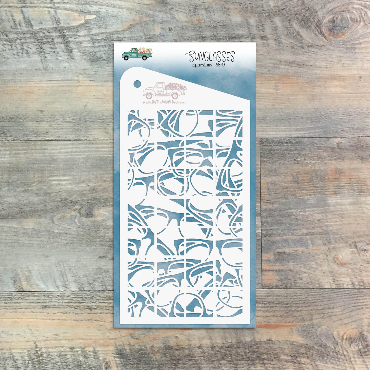 Sunglasses  - Custom stencil to coordinate with "Pleasing in His Sight" - ByTheWell4God