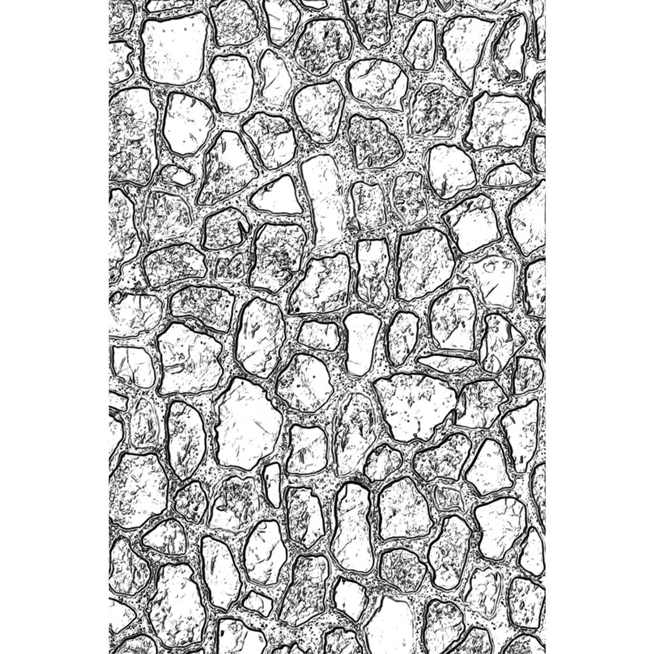 Mini Cobblestone - Sizzix - 3D Texture Fades - Embossing Folder - by Tim Holtz