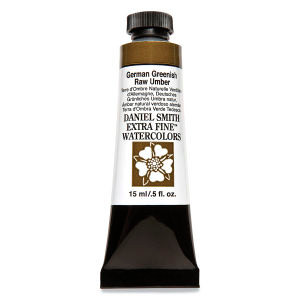 Daniel Smith: German Greenish Raw Umber - Extra Fine Watercolors Tube, 15ml