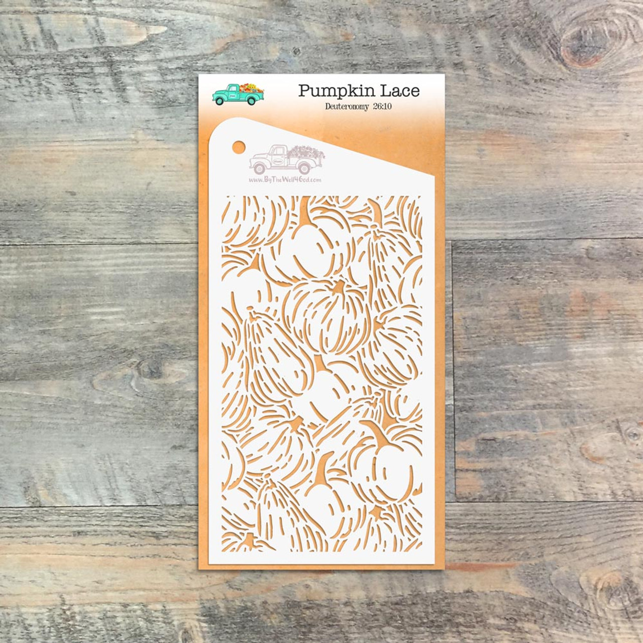 Pumpkin Lace  - Custom stencil to coordinate with "Overflowing" - ByTheWell4God