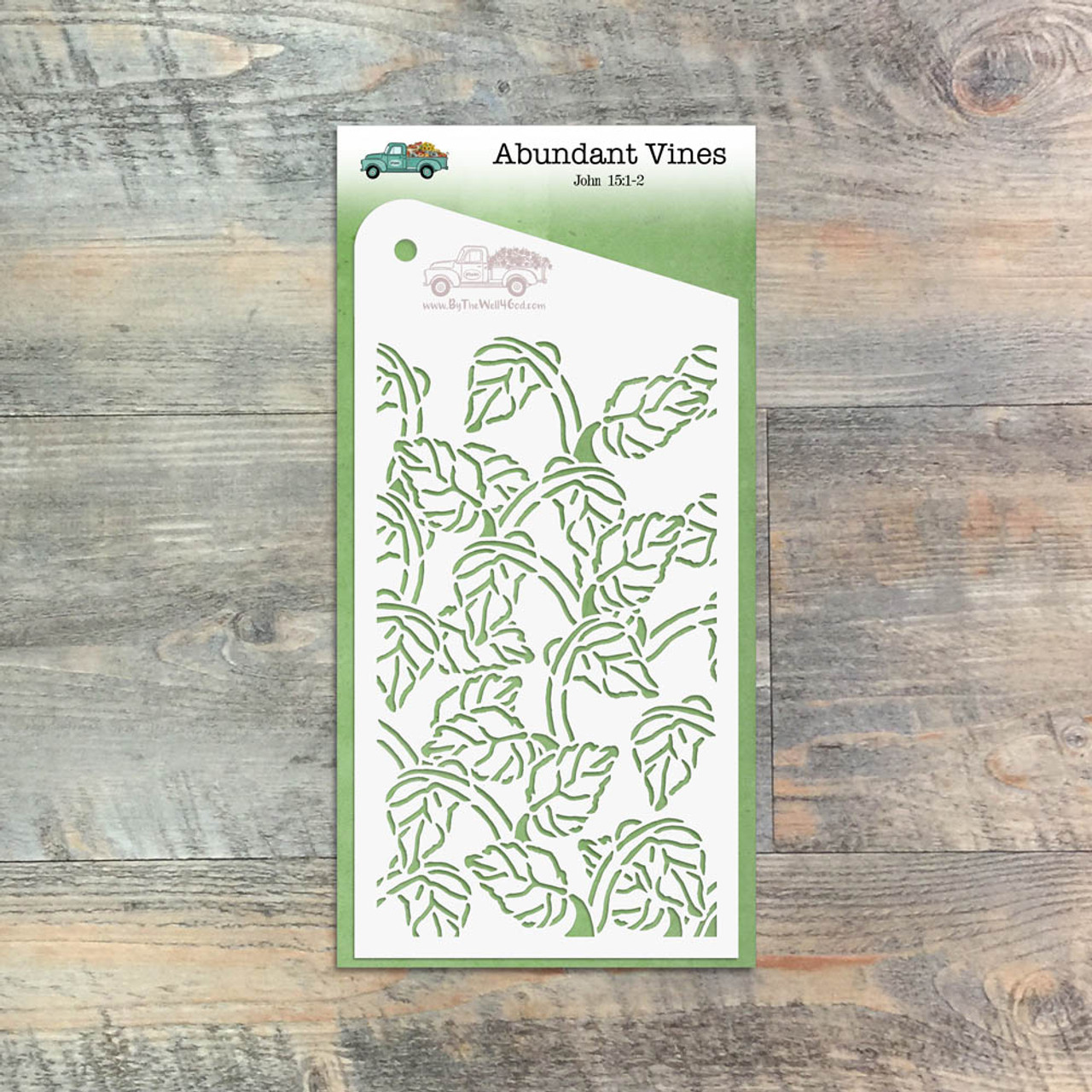 Abundant Vines  - Custom stencil to coordinate with "Overflowing" - ByTheWell4God