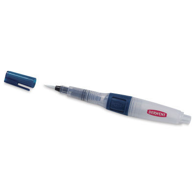 Derwent Push Button Waterbrush - Round, Medium, Short Handle