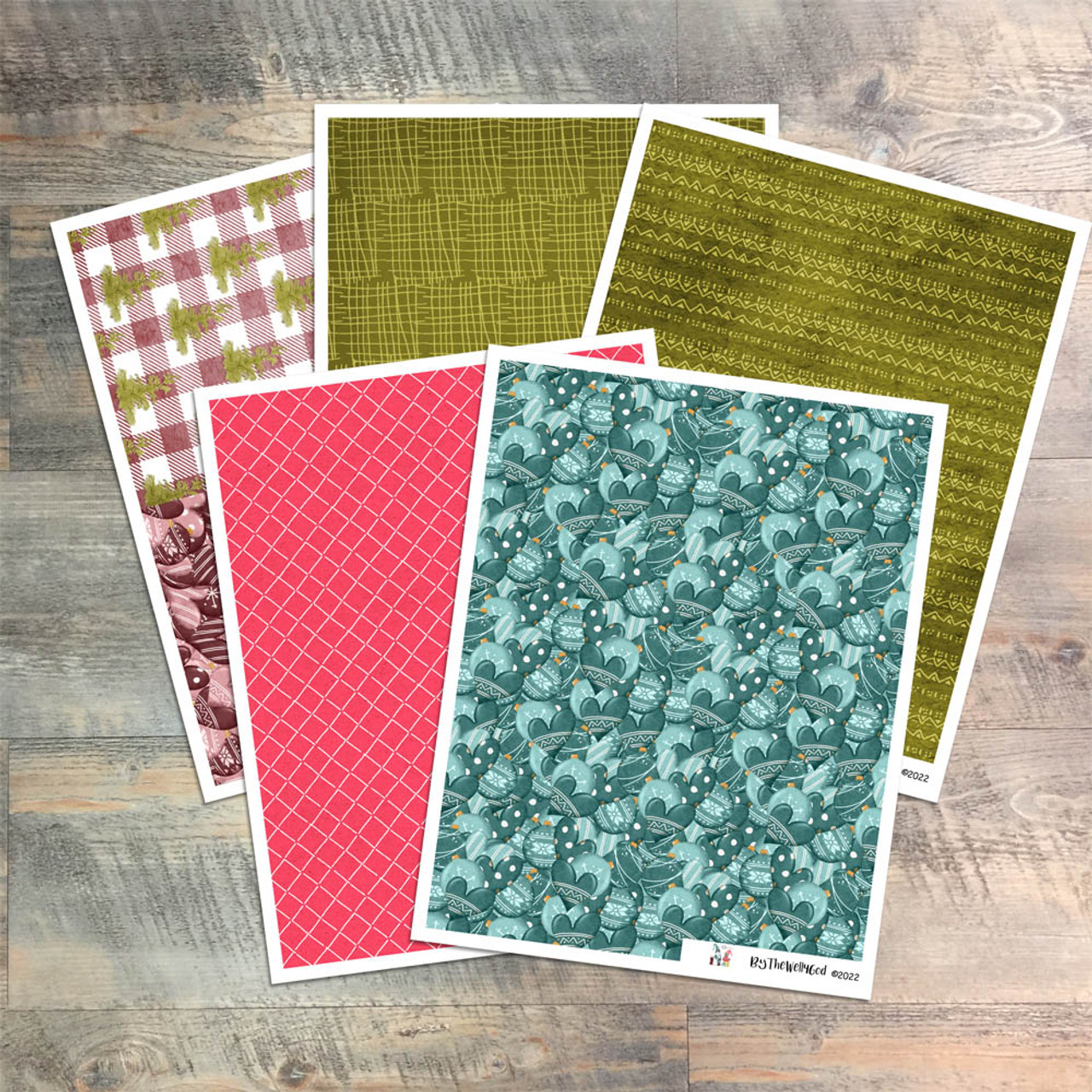 Digital Paper Collection for "The Big Picture" Devotional Kit
