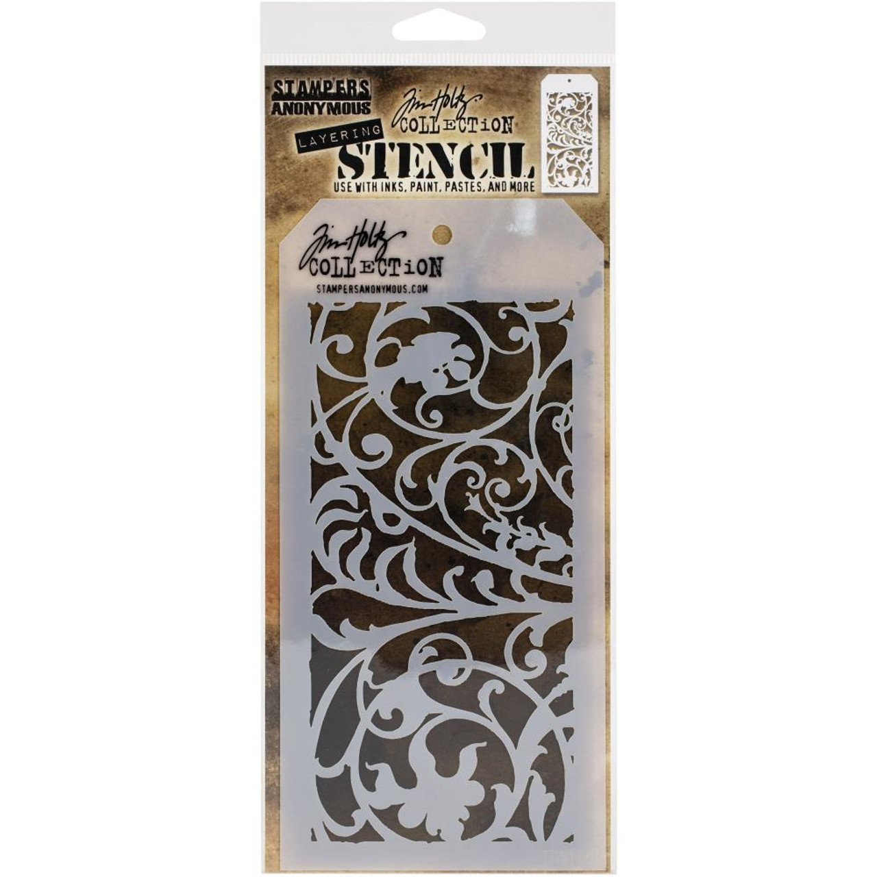 Ironwork Layering Stencil - Stampers Anonymous - Tim Holtz- Great for backgrounds!