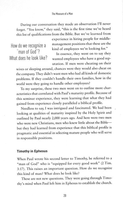 The Measure of a Man: Twenty Attributes of a Godly Man, Revised Edition