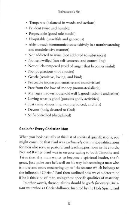 The Measure of a Man: Twenty Attributes of a Godly Man, Revised Edition