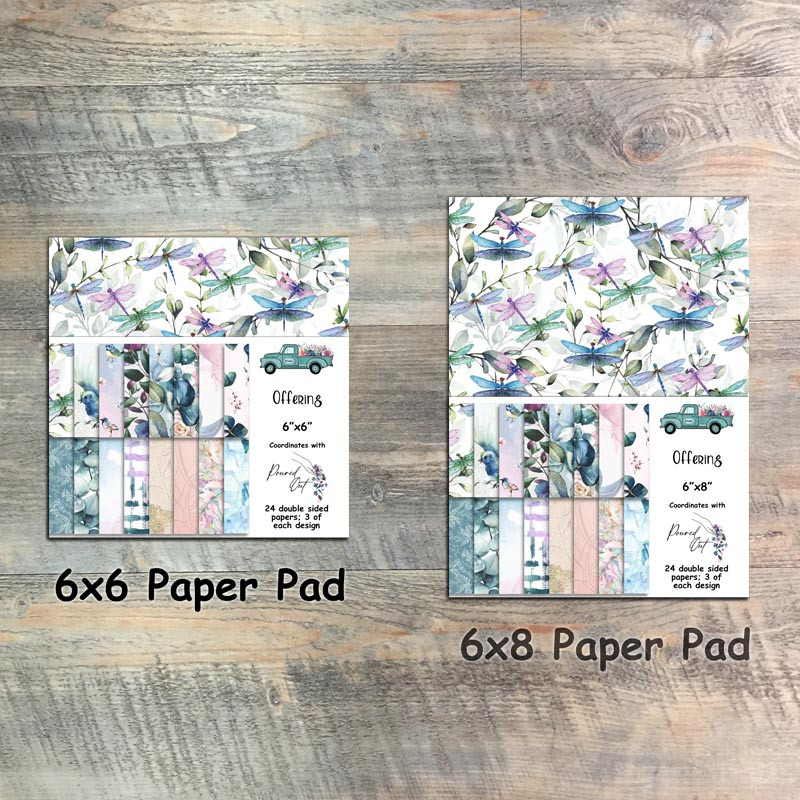 Offering Paper Collection 24 Double Sided 6x6 or 6x8 Papers