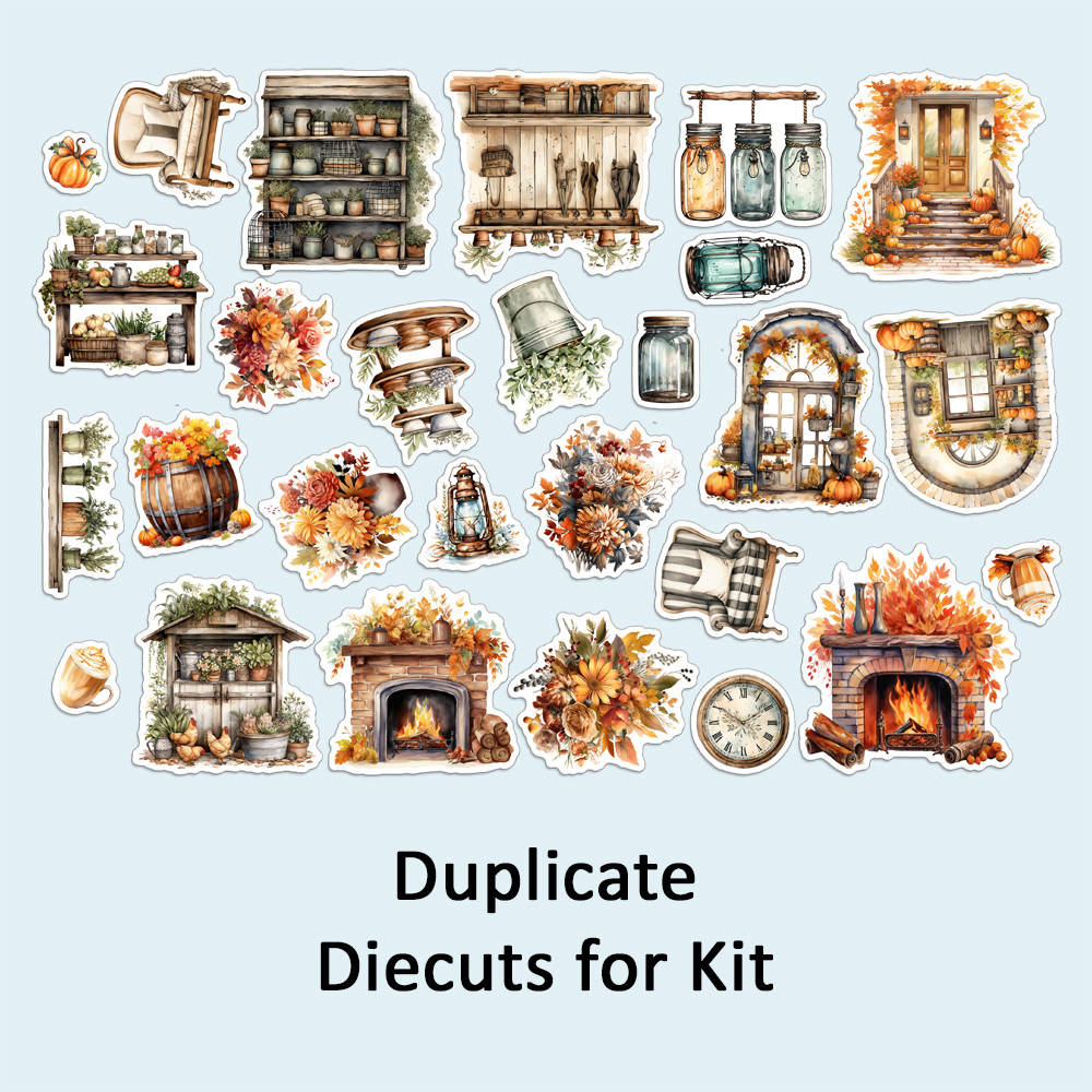 Duplicate Die Cut Set for  "Pure in Heart"