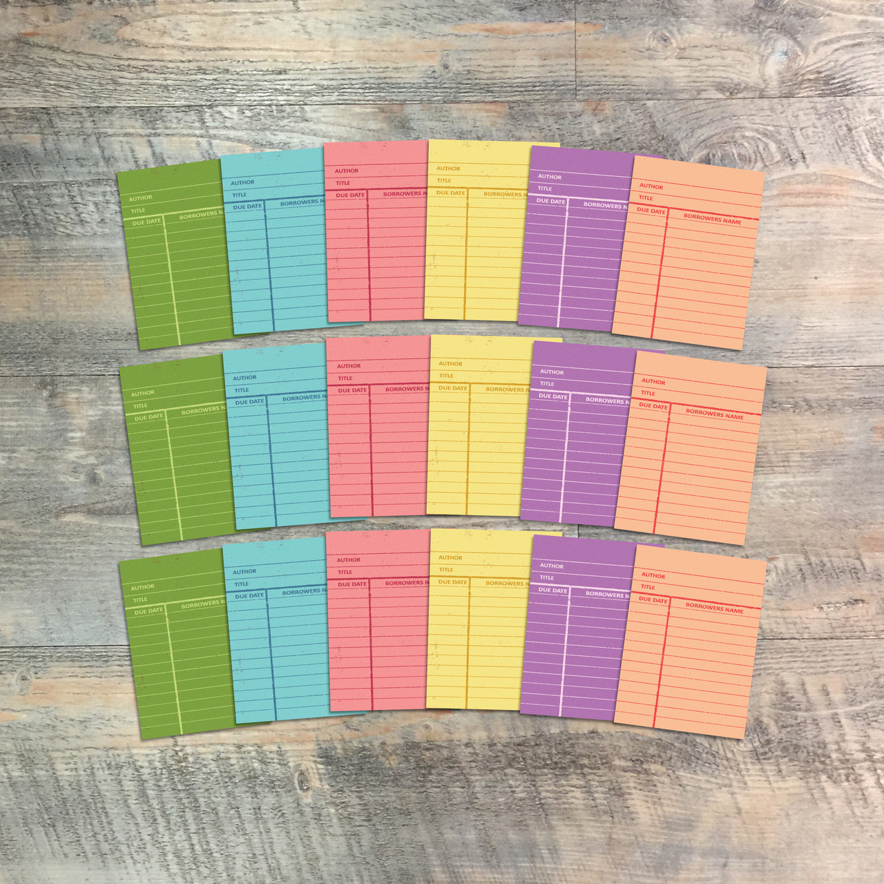 Library Cards - Tempted - 18 Mini Journaling Cards  to Match Kit
