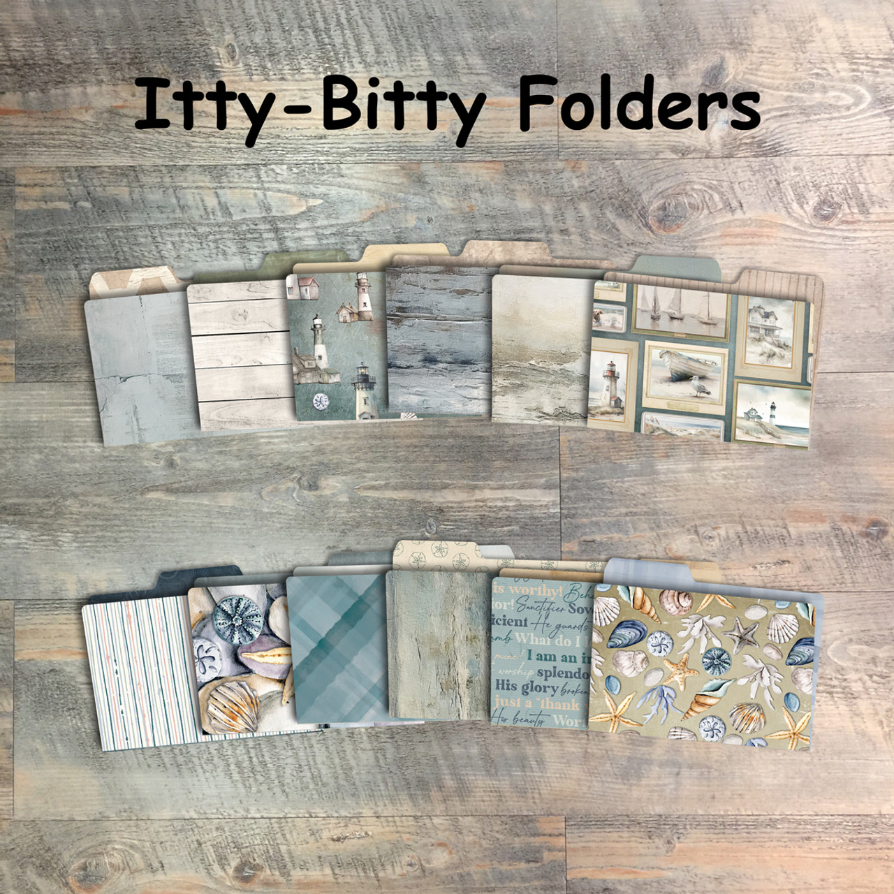 Itty Bitty Folders - 12 Itty Bitty Folders to Coordinate with the "Behold the Lord" Kit