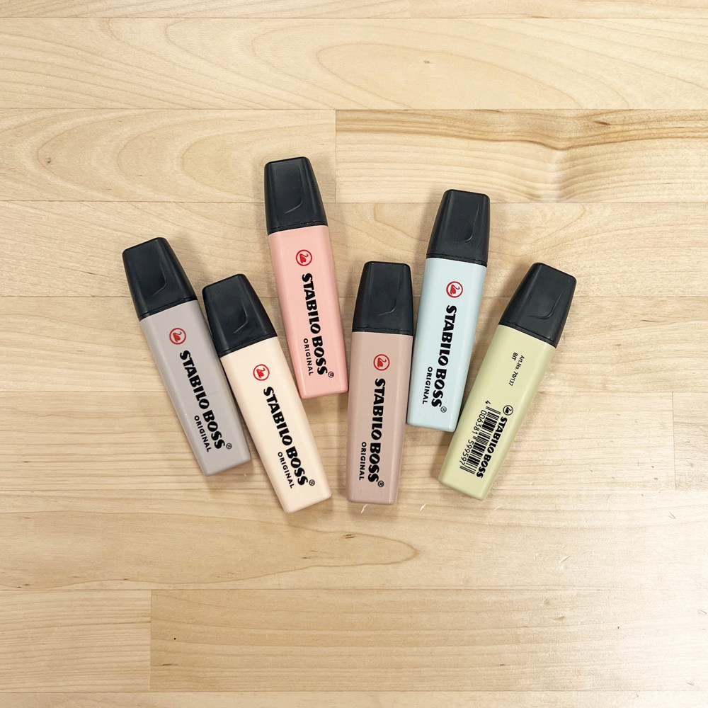 6 Highlighters - Stabilo Boss Highlighter
