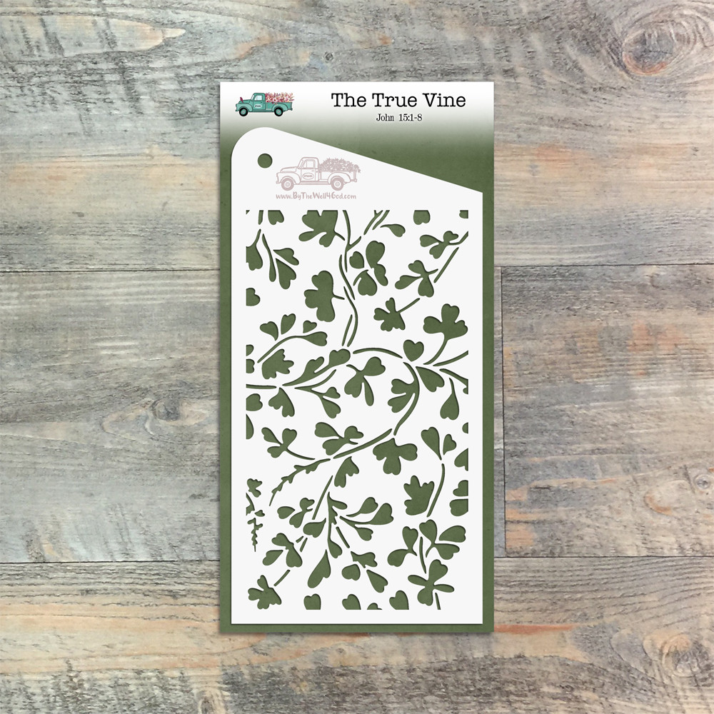 The True Vine - Custom stencil to coordinate with "By Invitation Only" - ByTheWell4God