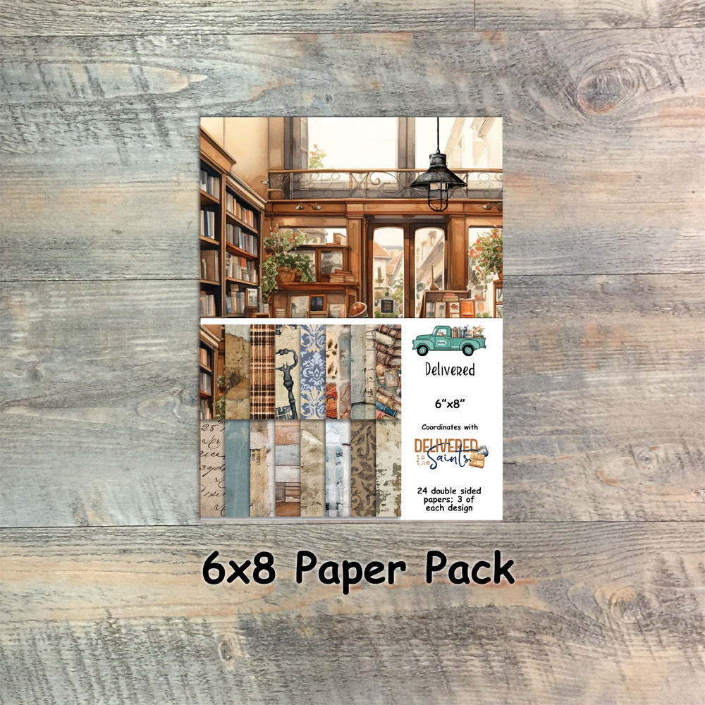 Delivered To The Saints - Paper Collection - 24 Double Sided 6x8 Papers - Coordinates with Kit