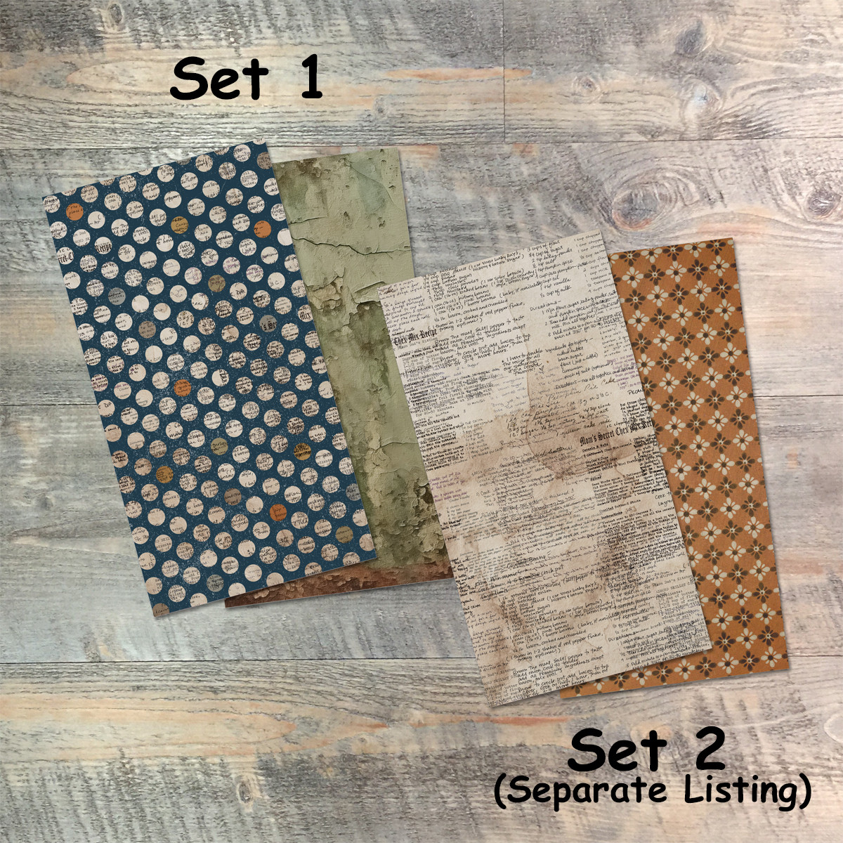 Journal Set 1 - A Biblical Thanks- Blank Journal Set  - Pair of Custom Travelers Notebook Inserts - 2 Notebook Inserts - Inserts for Dori