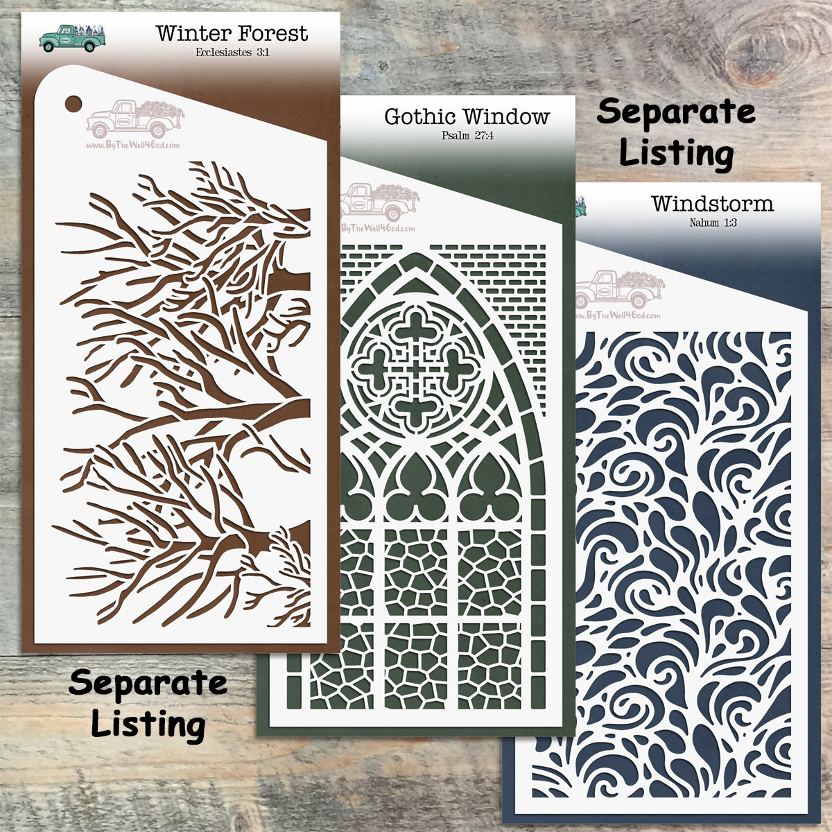 Gothic Window - Custom stencil to coordinate with  Paradox - ByTheWell4God