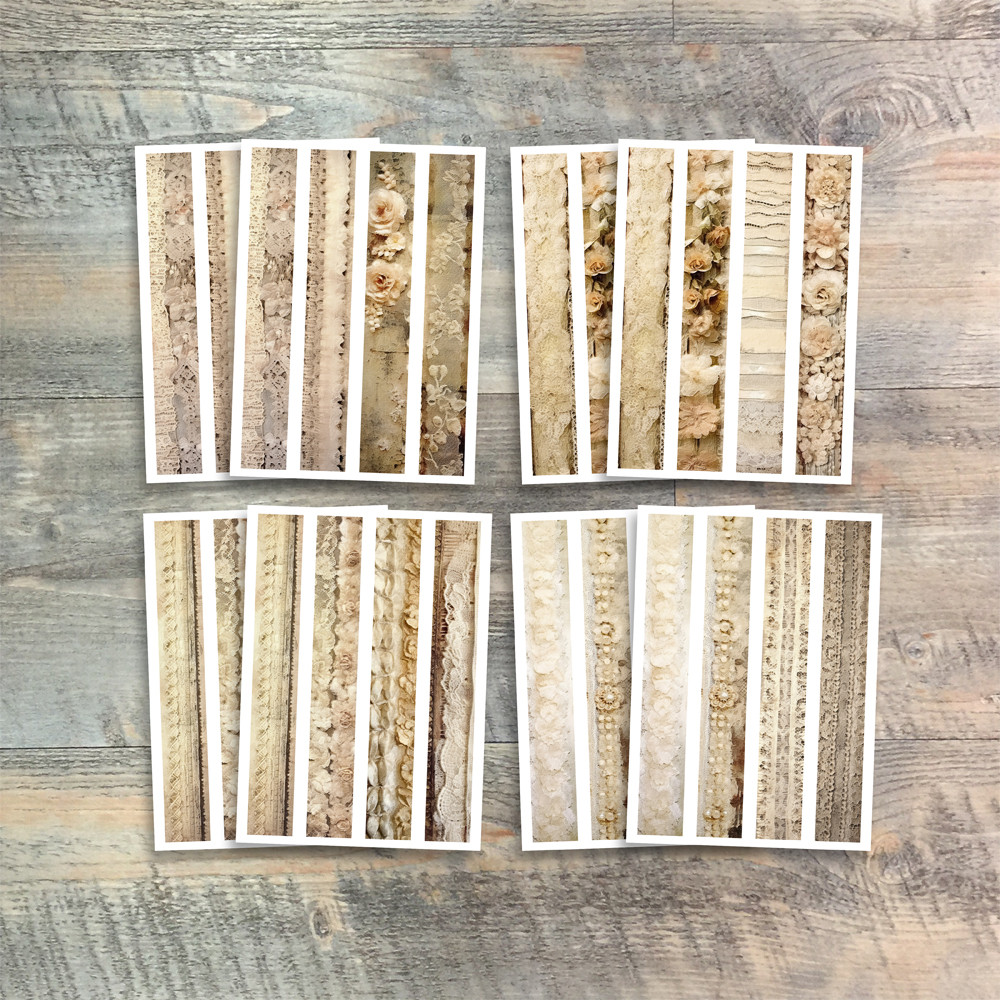Neutral Lace Mini Washi Sticker Pack - Shop Classic