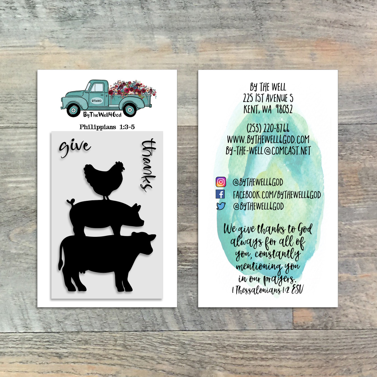 Animal Stack - 2x3 Stamp - ByTheWell4God