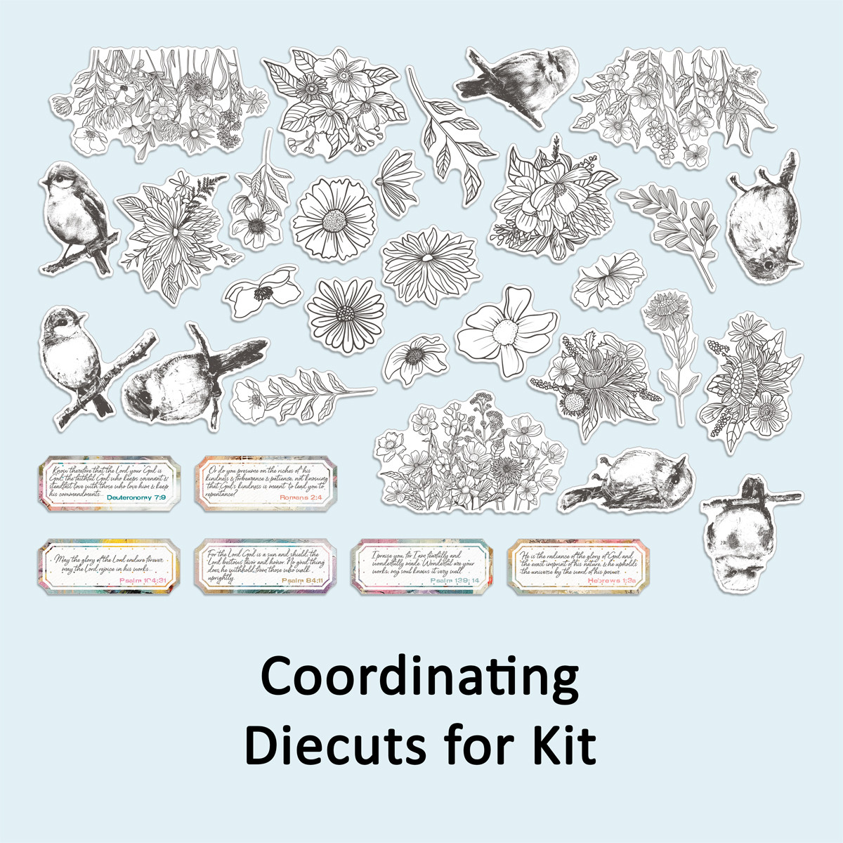 Coordinating Die Cut Set for Silent Voices