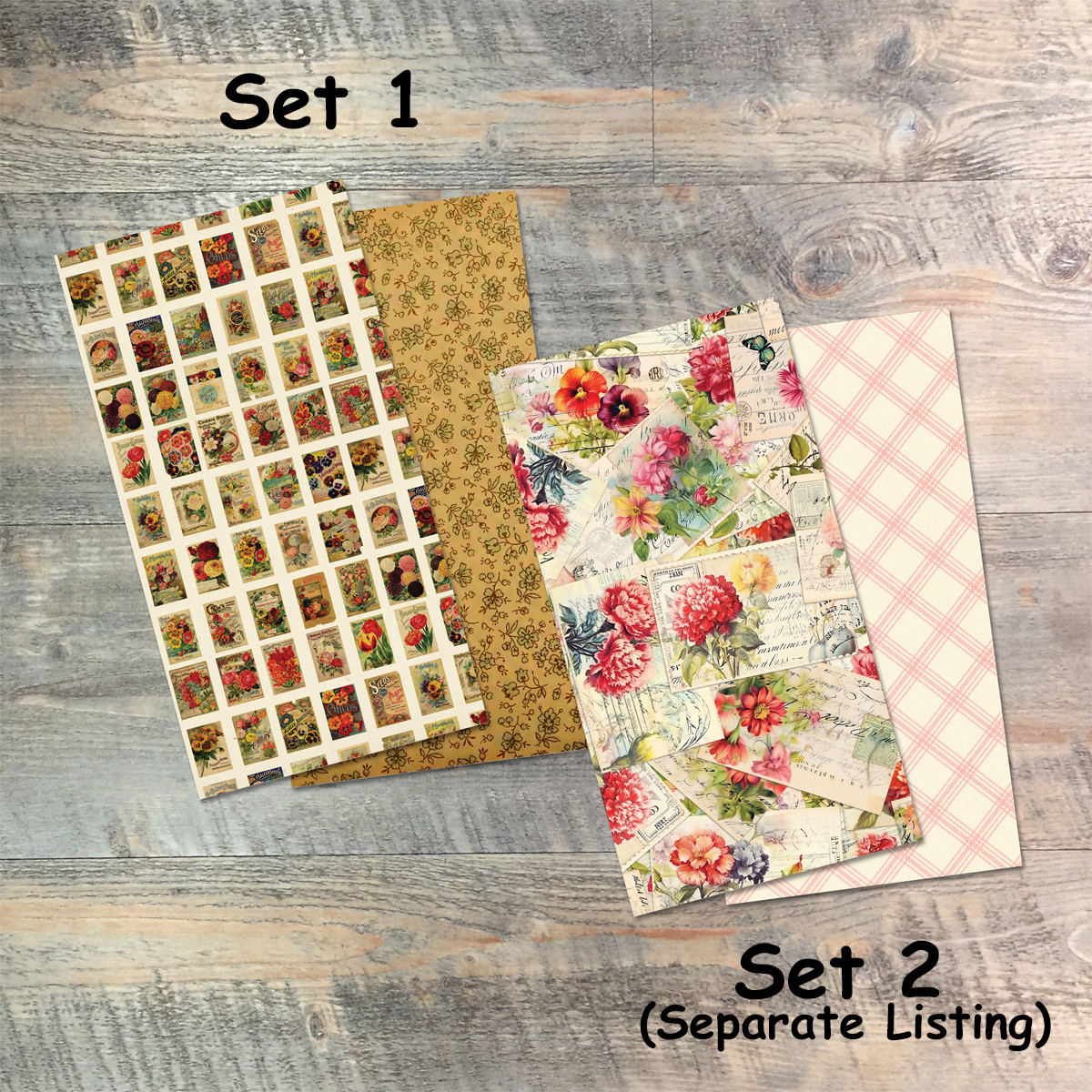 Journal Set 1 - Growing In Truth- Blank Journal Set  - Pair of Custom Travelers Notebook Inserts - 2 Notebook Inserts - Inserts for Dori