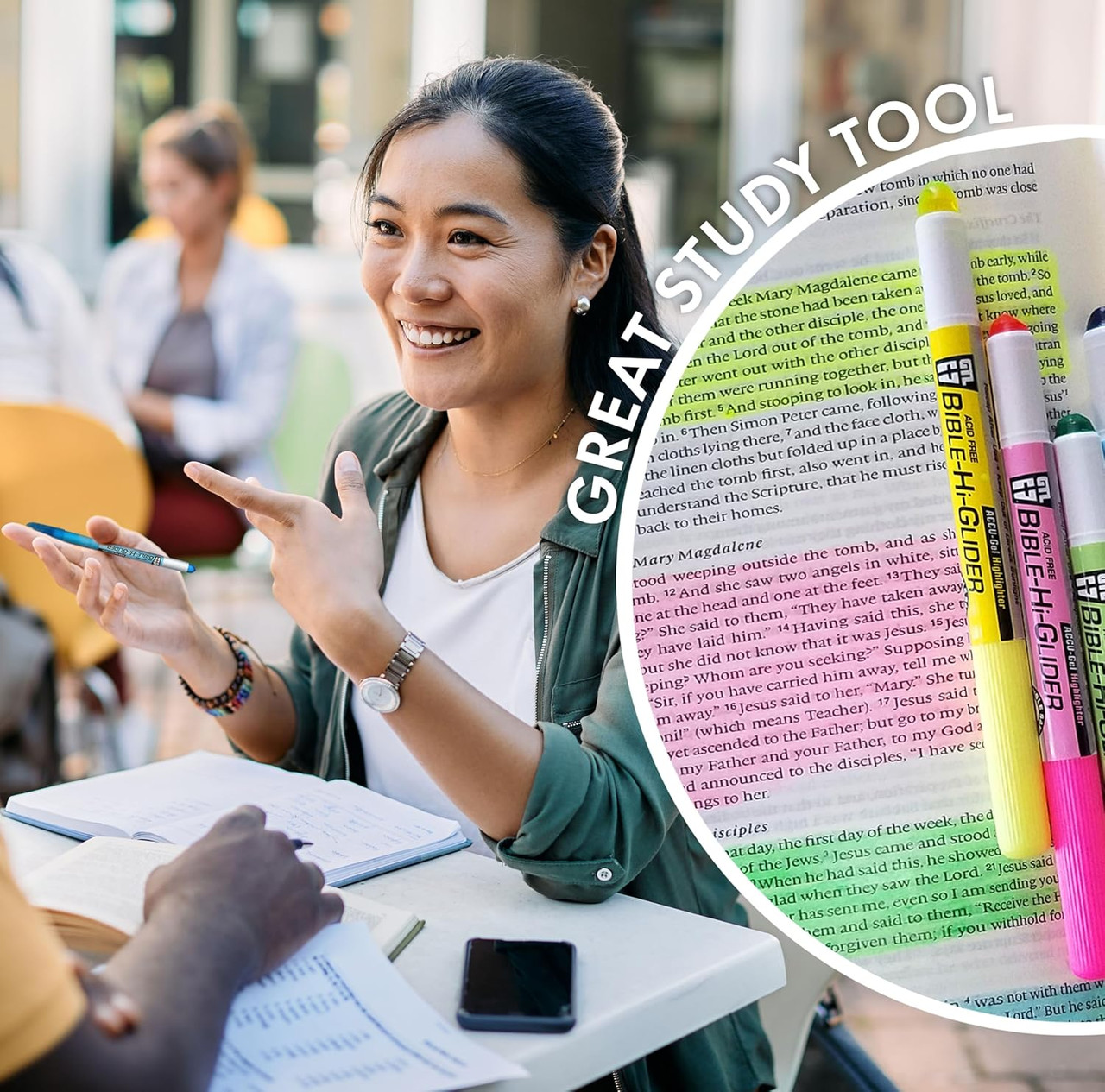 Bible Dry Highlighter - Yellow, Pink, Blue, or Green