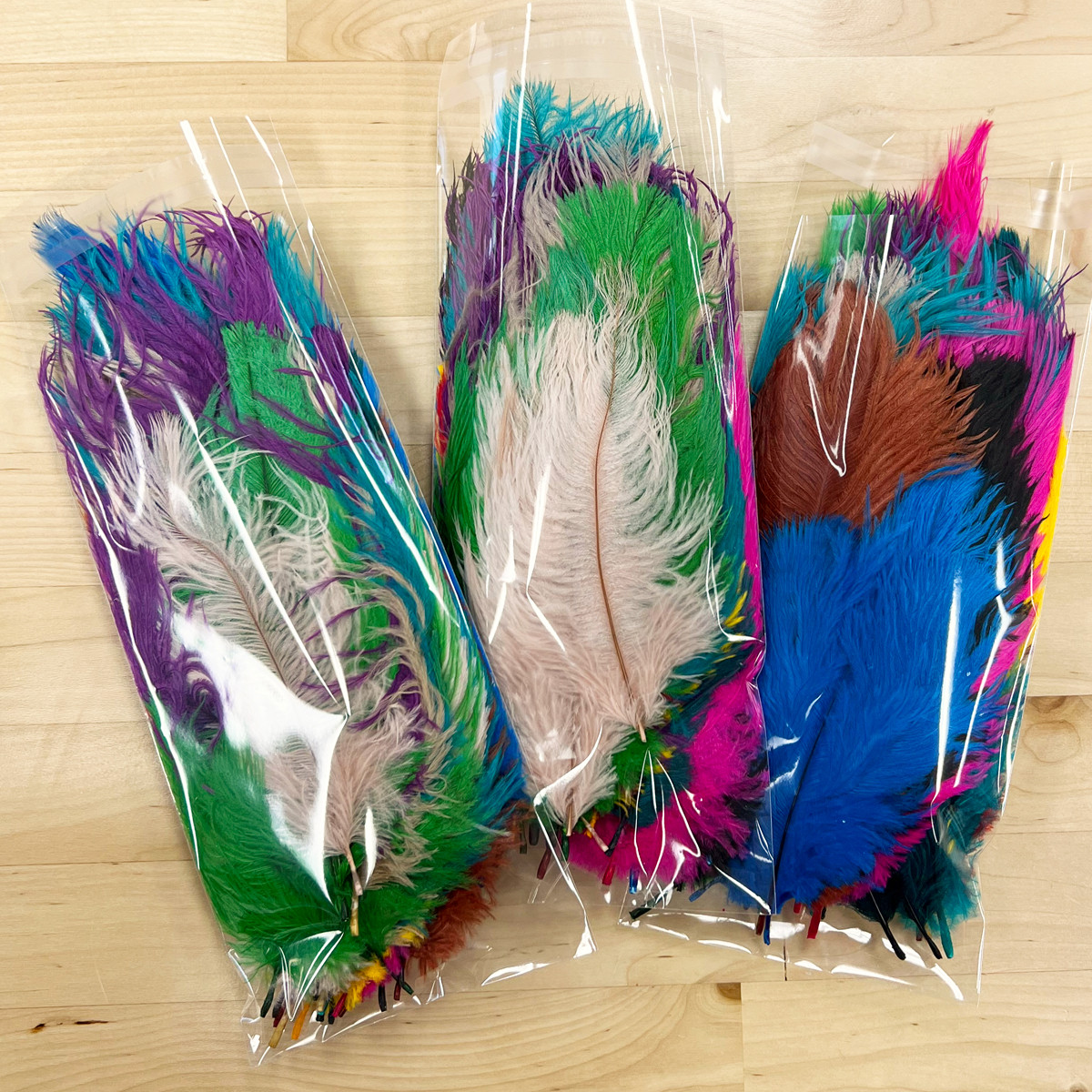 BIG Pack of Assorted, Colorful Feathers!