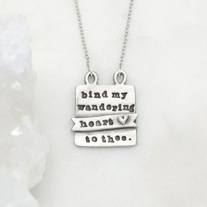 Bind My Heart Necklace {Pewter}