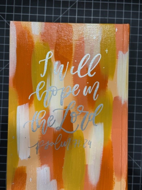 ESV Single Colum Journaling Bible Hand Painted by Isabela Schielke