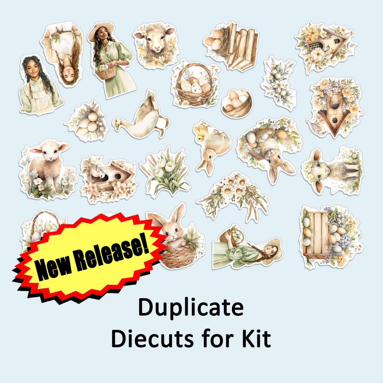 Duplicate Die Cut Set for Give Praise To The Lord