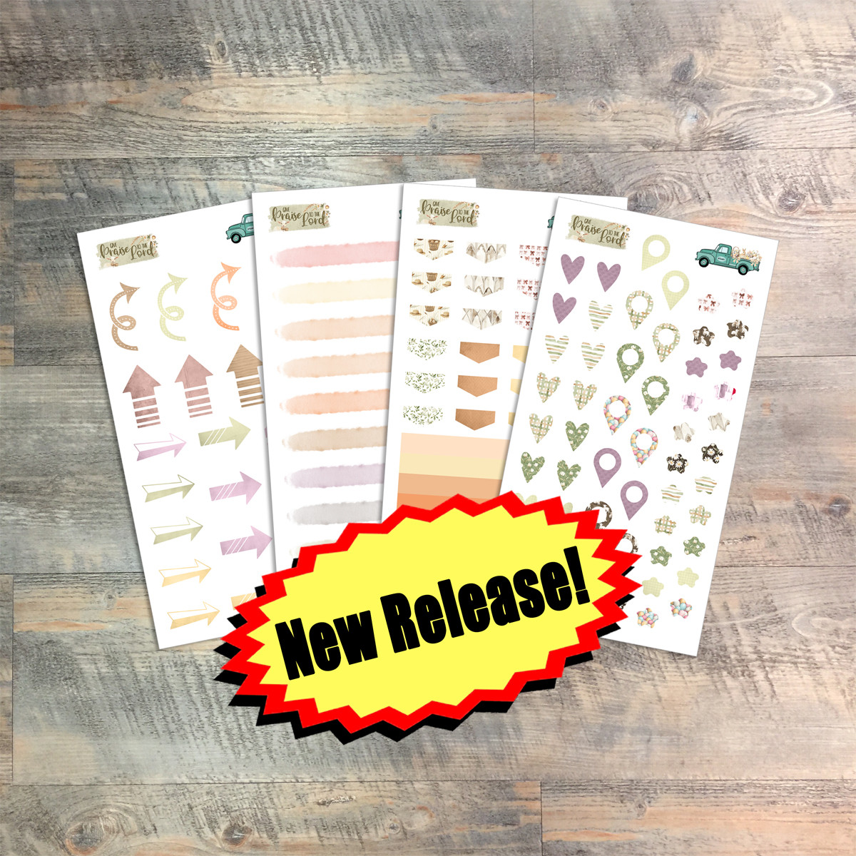 Study Bits Coordinating Sticker Pack for Give Praise To The Lord