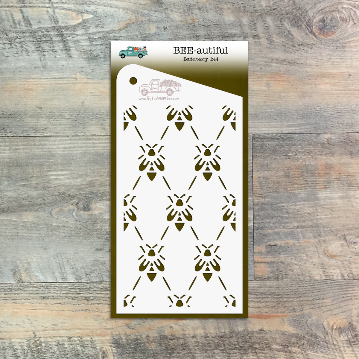 BEE-autiful - Custom stencil to coordinate with The Way Back Home - ByTheWell4God