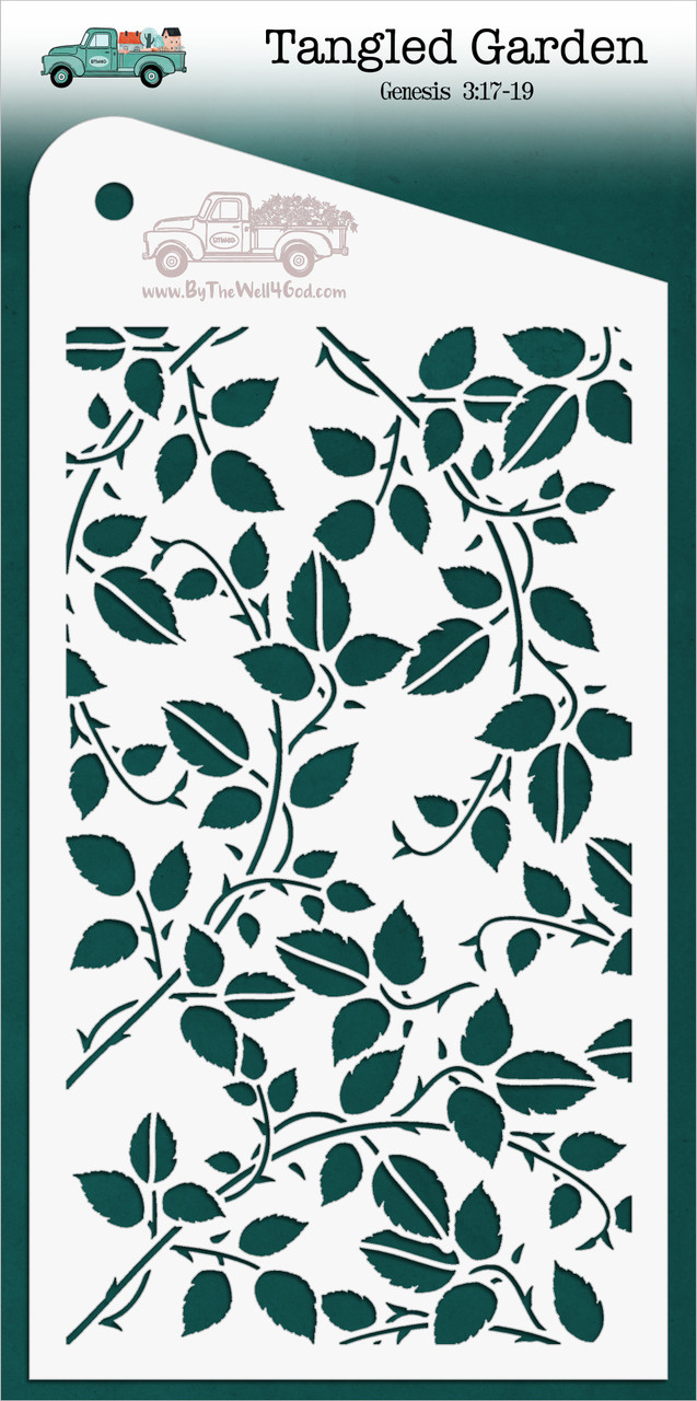Tangled Garden - Custom stencil to coordinate with The Way Back Home - ByTheWell4God