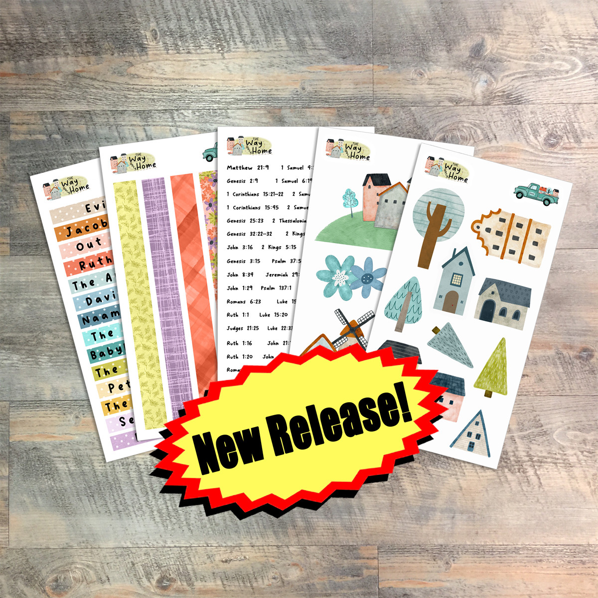 Extra Coordinating Sticker Pack for The Way Back Home