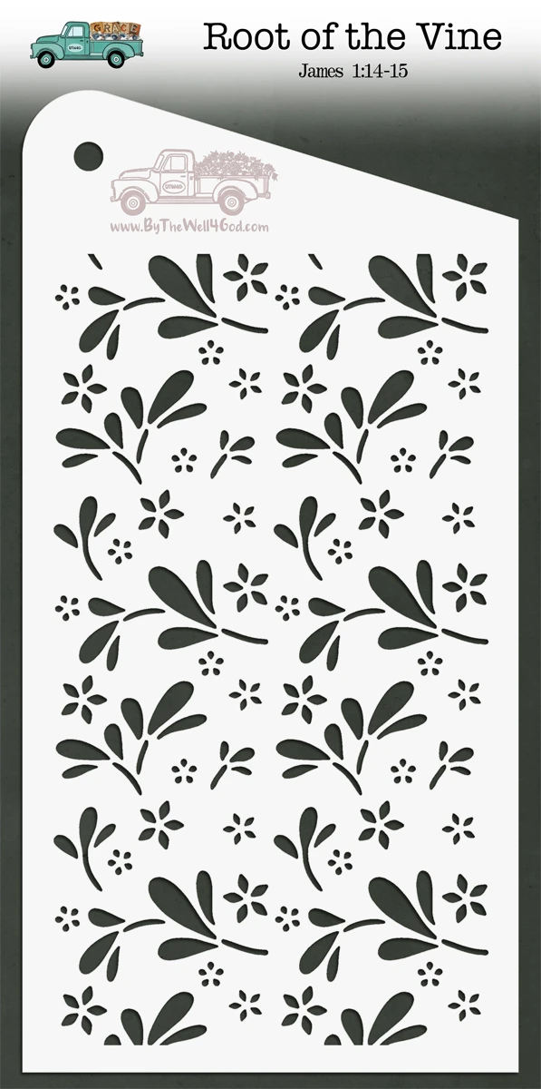 Root of the Vine - Custom stencil to coordinate with The Seven Deadly Sins - ByTheWell4God