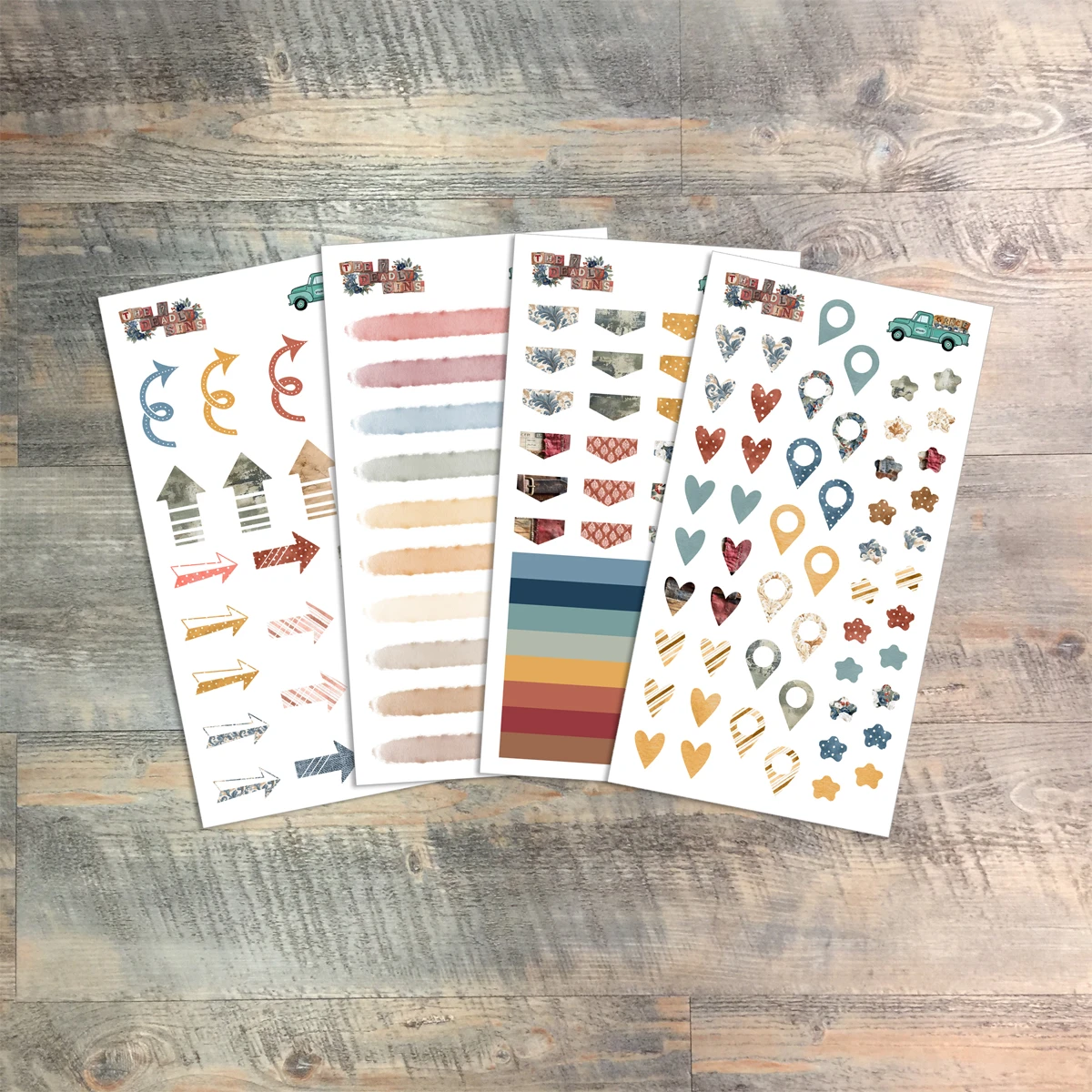 Study Bits Coordinating Sticker Pack for The Seven Deadly Sins