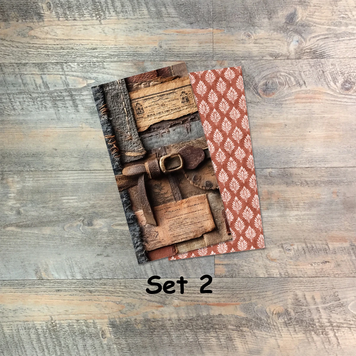 Journal Set 2 - The Seven Deadly Sins - Blank Journal Set  - Pair of Custom Travelers Notebook Inserts - 2 Notebook Inserts - Inserts for Dori