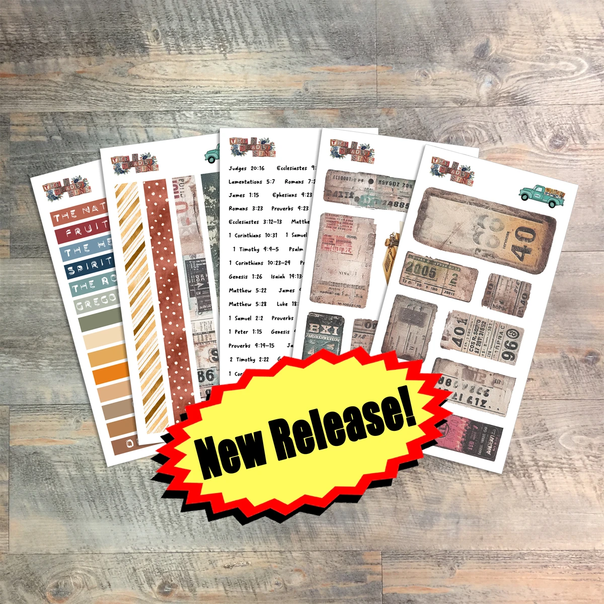 Extra Coordinating Sticker Pack for The Seven Deadly Sins