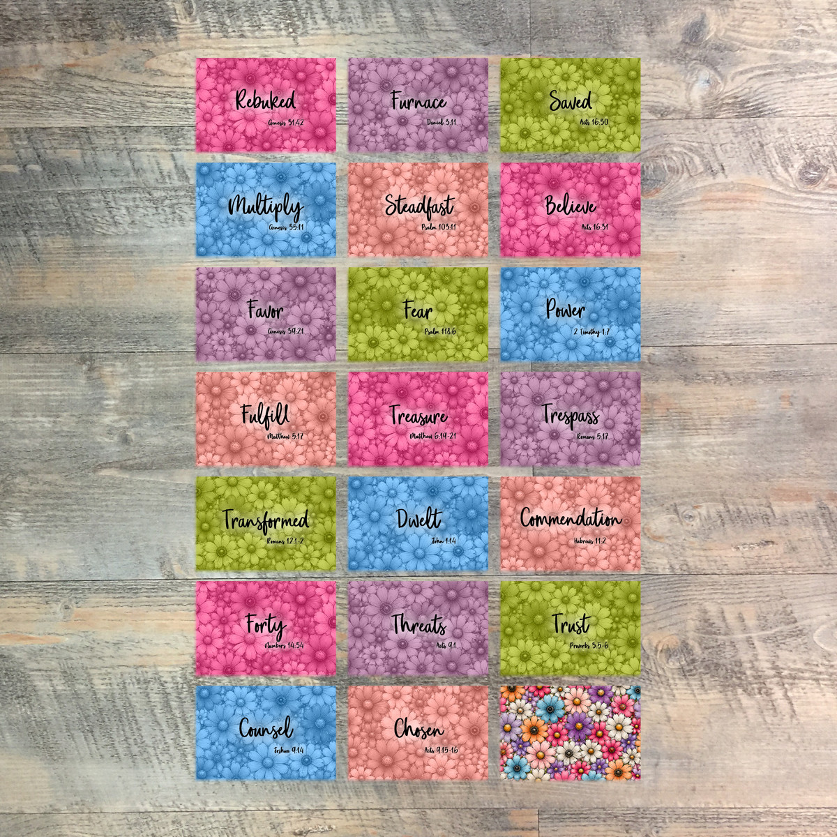 Set 2 Mini Flash Cards forTo Walk In Obedience - 20 2x3 Flash Cards  to Match Kit