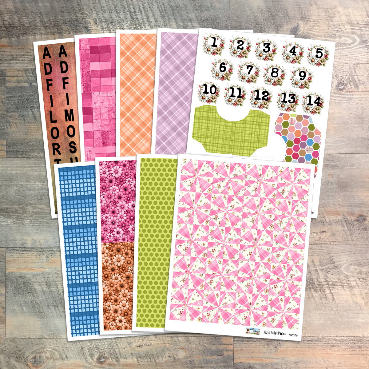 Digital Paper Collection for "To Walk in Obedience" Devotional Kit