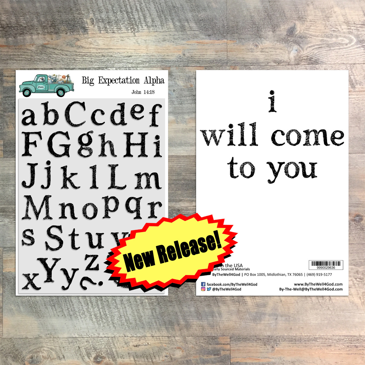 Big Expectation Alpha  - 41 Piece 6x8 Stamp Set