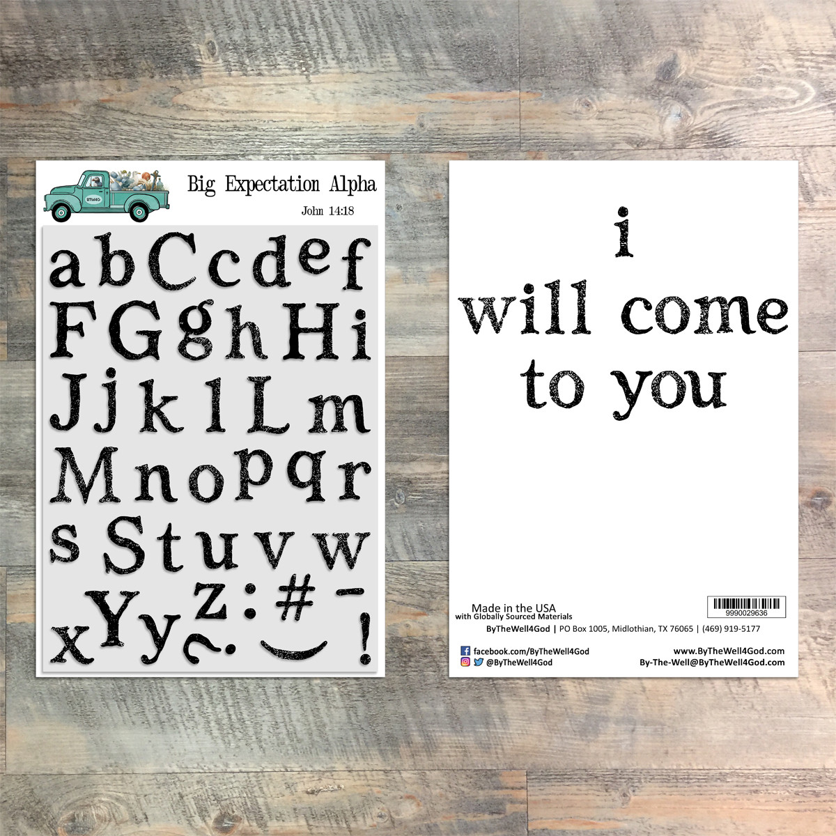 Big Expectation Alpha  - 41 Piece 6x8 Stamp Set